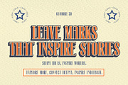 Geomore 3D, a Serif Font by Craft Supply Co. (Thumbnail 4 of 8)