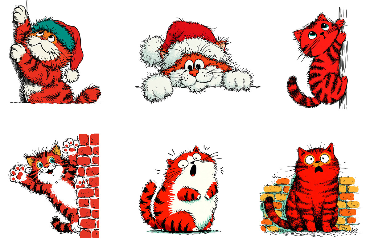 funny cat clip art, an Illustration by CreationArt (Photo 4 of 5)