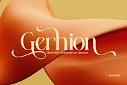 Gerhion - Modern Elegant Luxury, a Serif Font by Qweera Studio (Thumbnail 1 of 12)