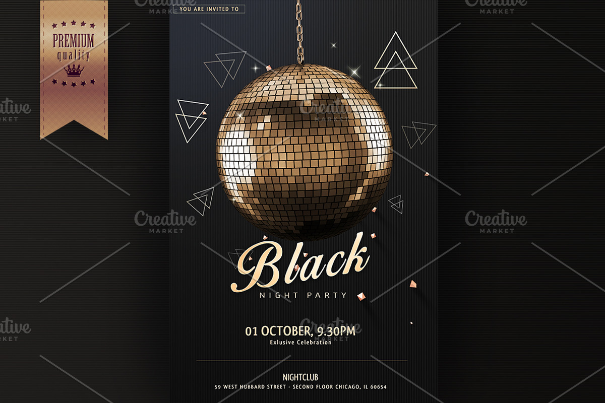Night Club Party Flyer Template, a Flyer Template by graystudio (Photo 2 of 4)
