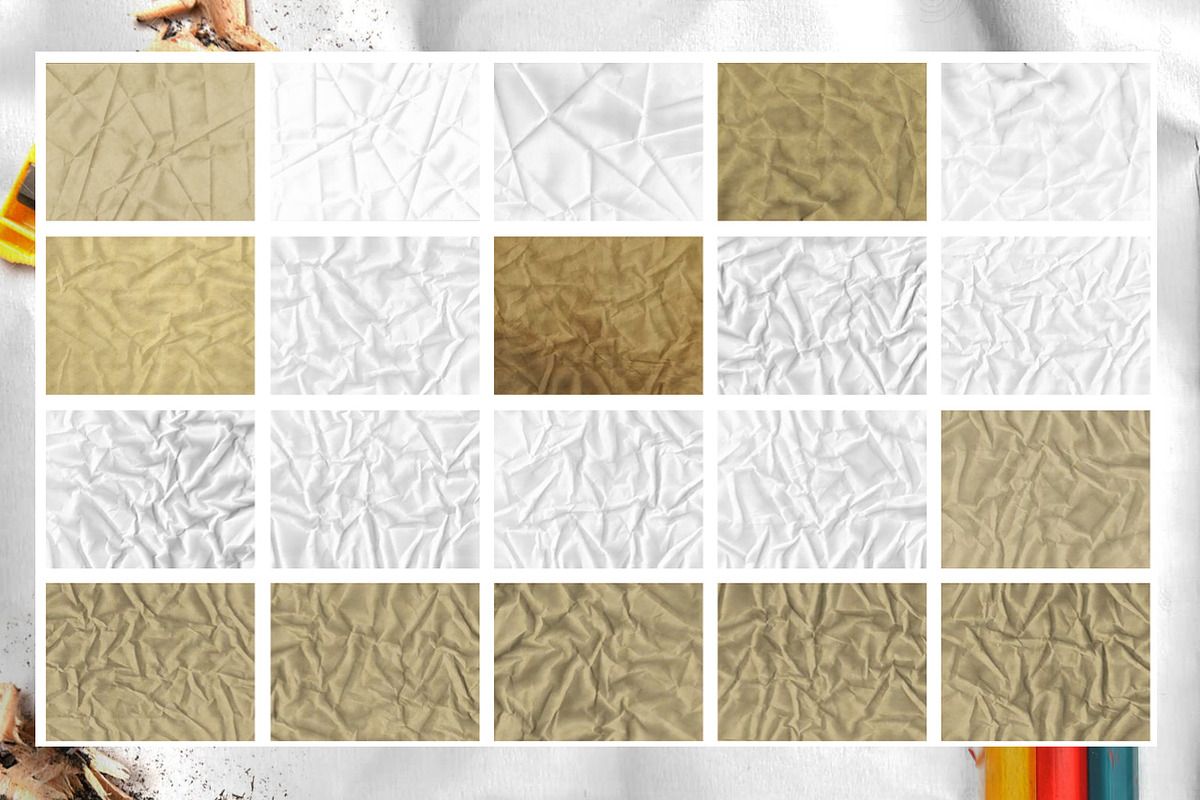 20 Folded Paper Textures preview 4