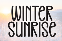 Winter Sunrise | Script Font