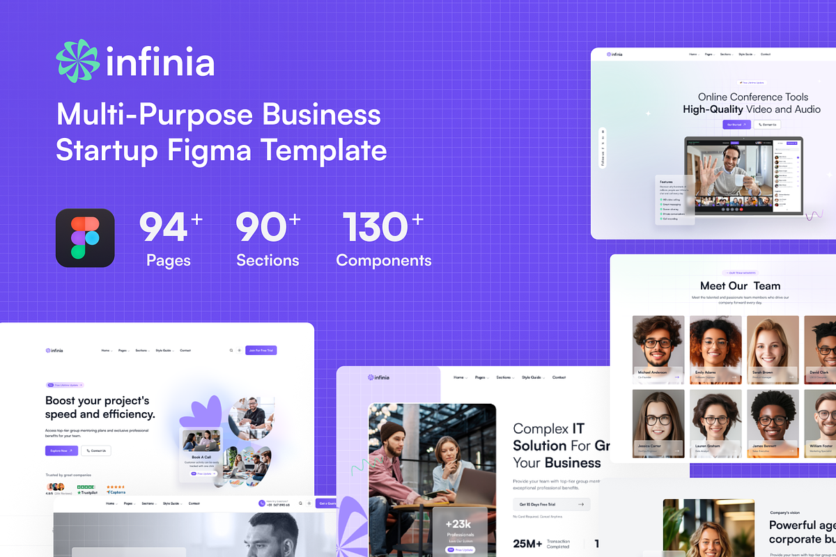 Infinia - Consulting Figma Template, an UI Kit Template by AliThemes (Photo 2 of 2)