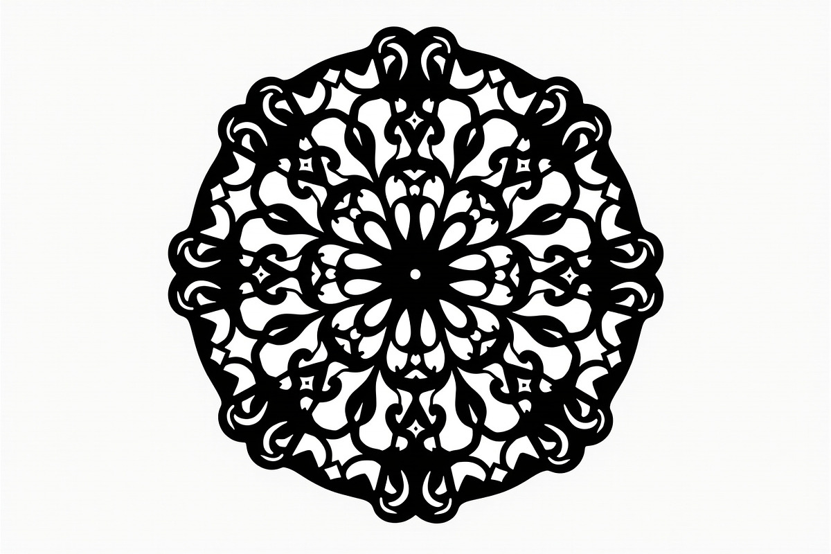 Elegant Mandala Silhouette Bundle, an Illustration by BIPLOB EXPERT (Photo 13 of 21)