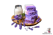 Honey Lavender Soap PNG Bundle, an Illustration by Clipart Bloom (Thumbnail 7 of 11)