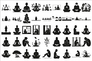 peaceful moment silhouette, an Illustration by Amazin_art (Thumbnail 1 of 46)