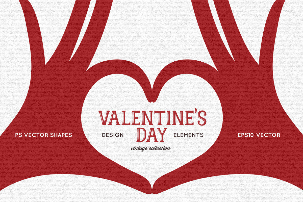 Valentine's Day Design Elements, an Illustration by Chelovector