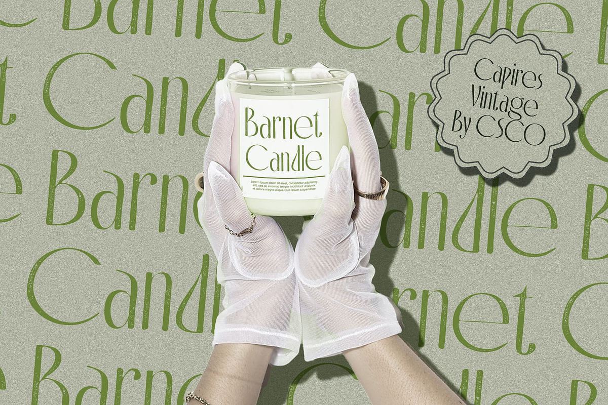Capires Vintage, a Sans Serif Font by Craft Supply Co. (Photo 5 of 8)