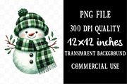 Green Buffalo Plaid Christmas Clipar, an Illustration by Designking (Thumbnail 4 of 5)