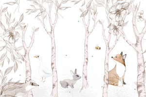 Fresco wall mural kids