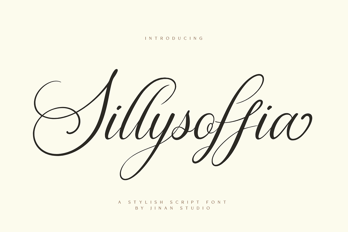 Sillysoffia Script Font, a Script Font by Ainun Jinan (Photo 1 of 9)