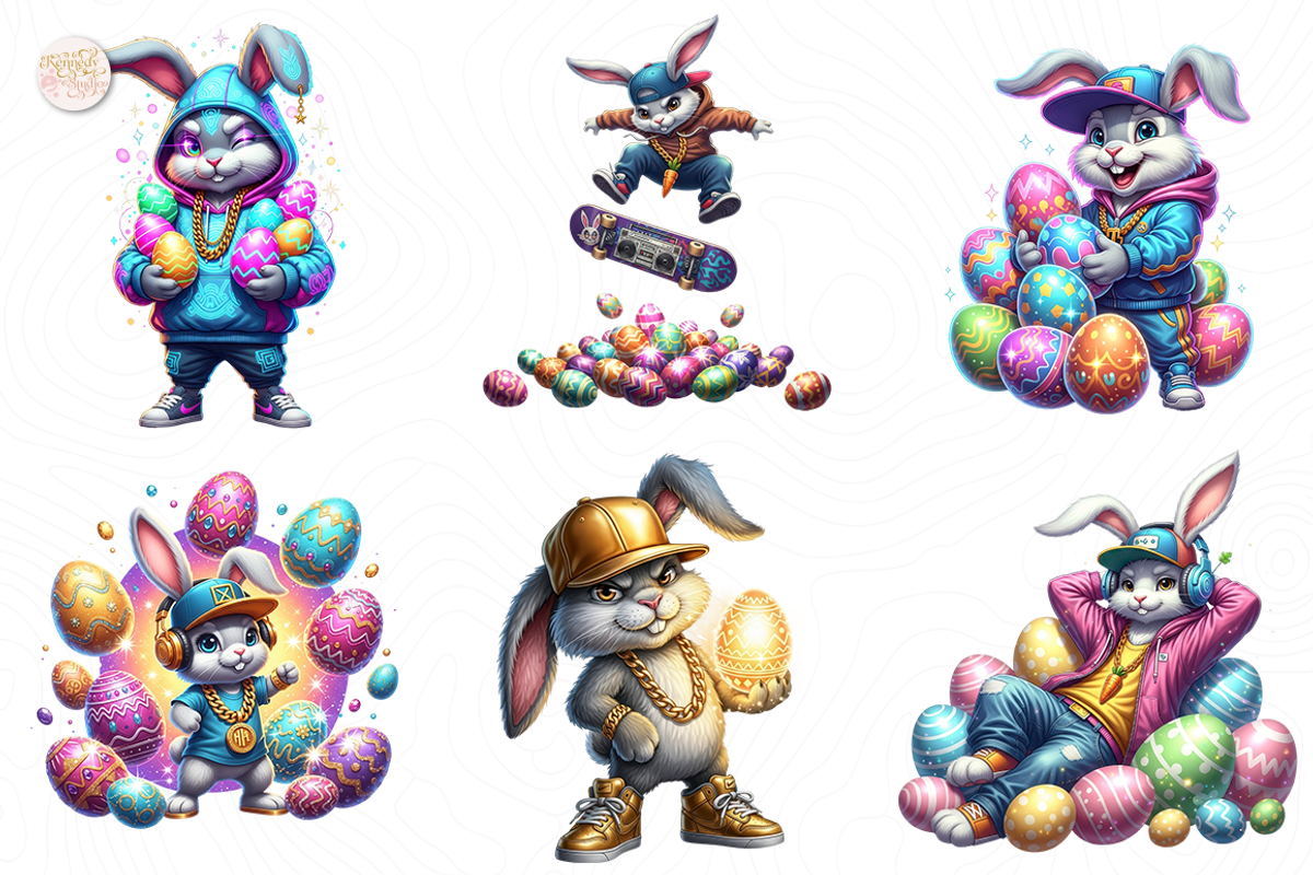 Hip Hop Bunny PNG Clipart, Urban., an Animal Illustration by KennedyStudio (Photo 3 of 5)