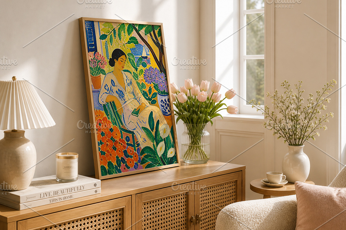 Matisse Inspired Floral Woman Poster, an Arts & Entertainment Photo by elif (Photo 2 of 4)