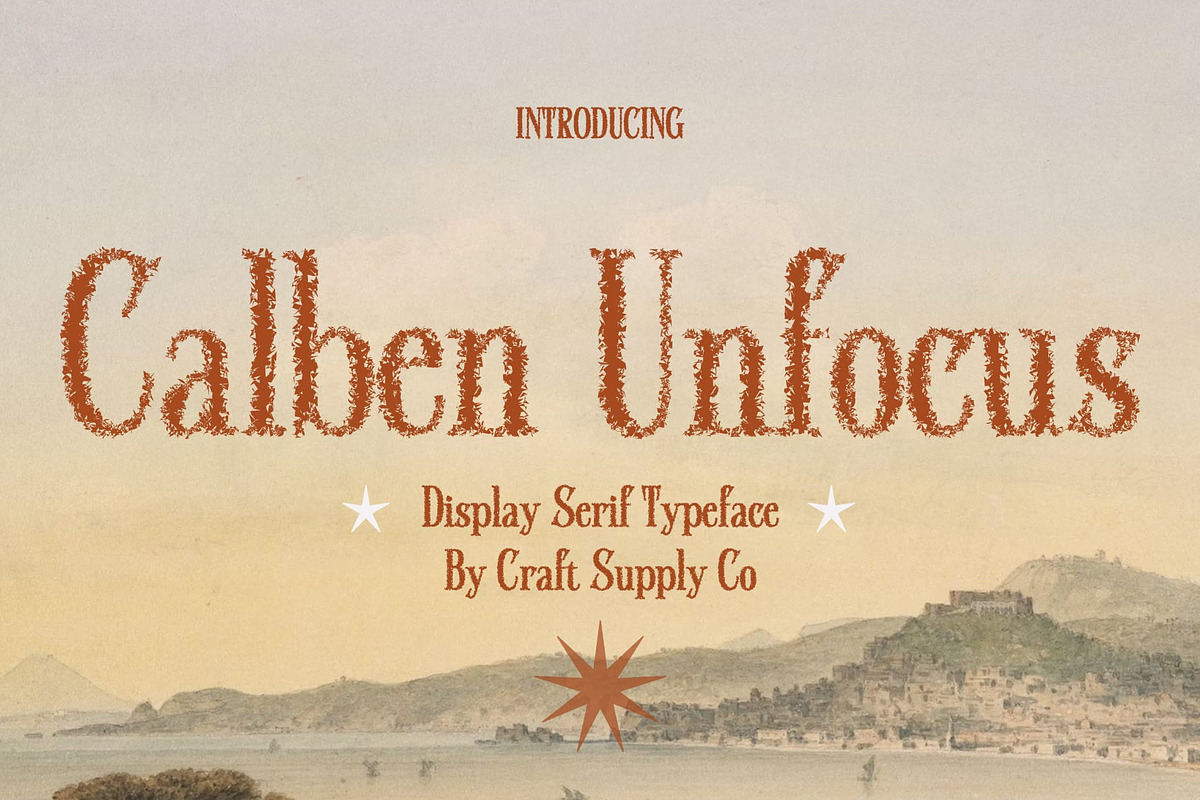 Calben Unfocus, a Serif Font by Craft Supply Co. (Photo 1 of 8)