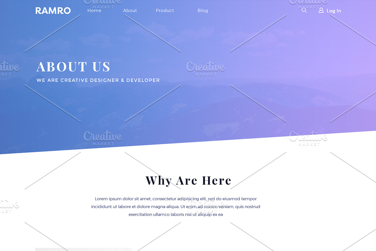 Ramro Web UI Kit - About us, an UI Kit Template by Danfe Designs (Photo 9 of 11)