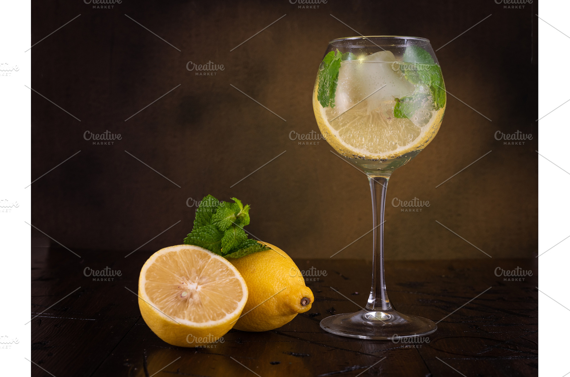 Refreshing summer drink in a glass, a Food & Drink Photo by Stockphoto by vzwer
