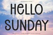 Hello Sunday, a Sans Serif Font by InermediaSTUDIO (Thumbnail 1 of 8)
