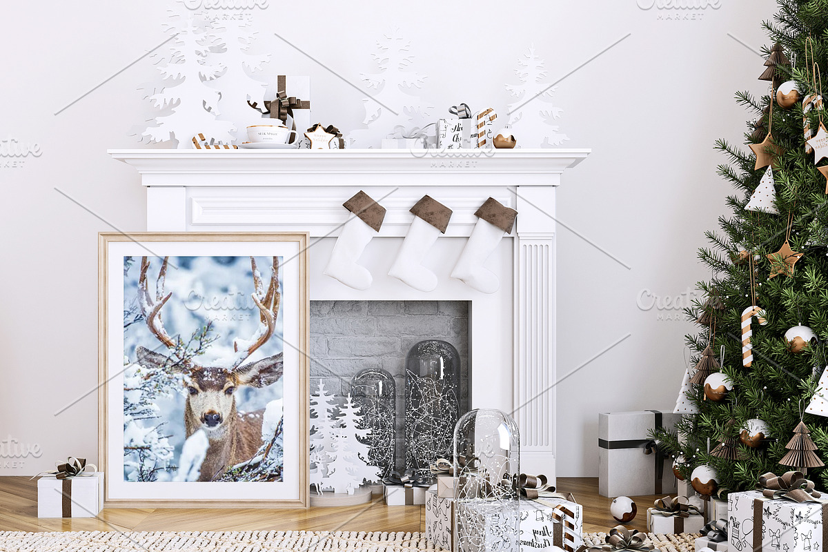 Christmas Frame Mockup Bundle -20, a Print Template by Mockup Shop (Photo 14 of 39)
