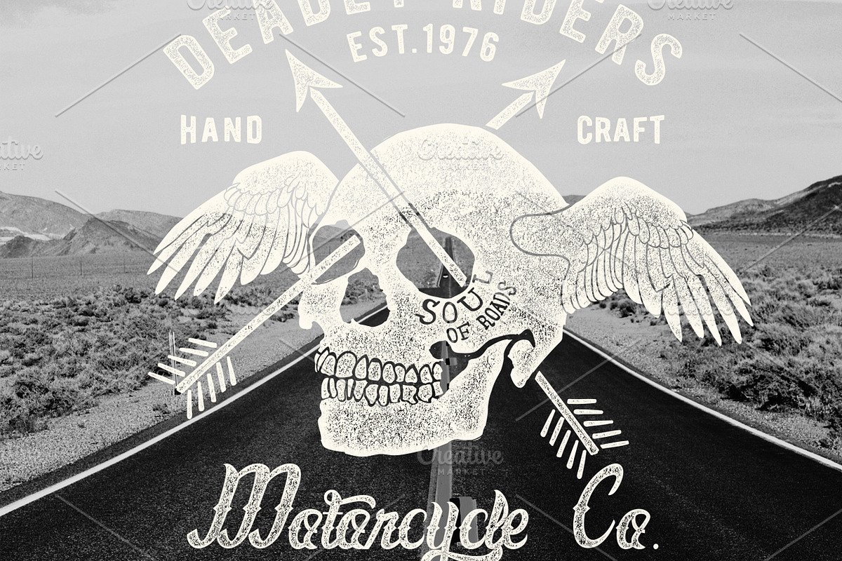 PACK OF 6 VINTAGE TEE VECTOR PRINTS, an Illustration by MKE Print Lab. (Photo 10 of 10)
