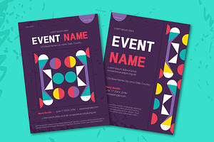 Modern Geometric Event Flyer, a Templates & Theme by studiogstock