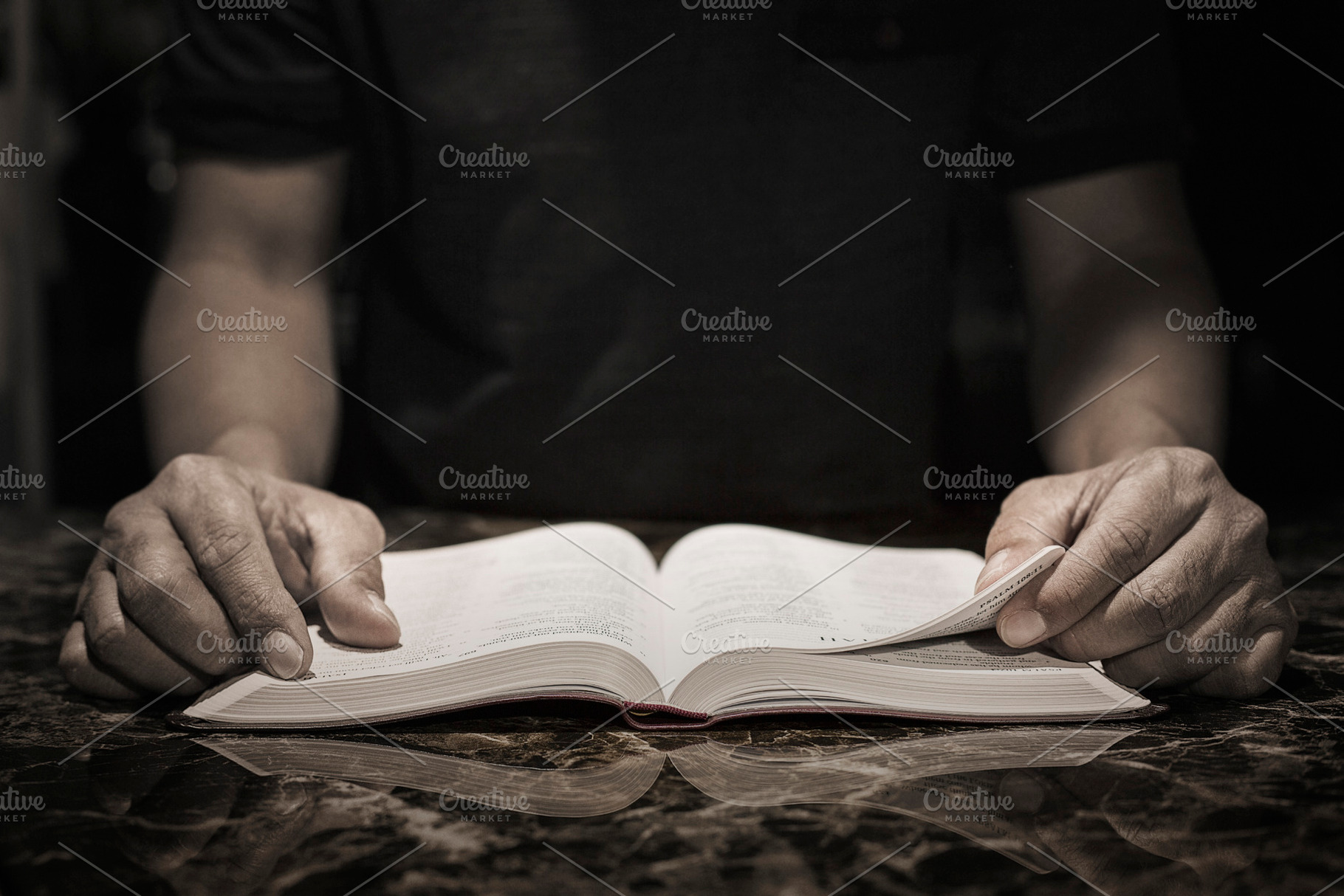 Gentleman studying the Bible, a School & Education Photo by Javier Art Photography