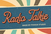 Radio Talkie – Vintage Script Font