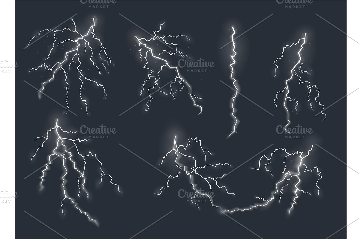 Lightning effects, natural, an Illustration by Things for designers