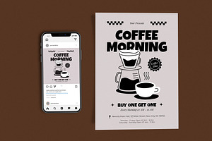 Coffee Morning V-60, a Flyer Template by Me55enjah Design