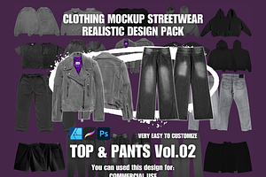 Streetwear Realistic Clothing Mockup