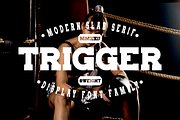 Trigger - Sport & Varsity Typeface, a Slab Serif Font by Sohel Studio (Thumbnail 1 of 10)
