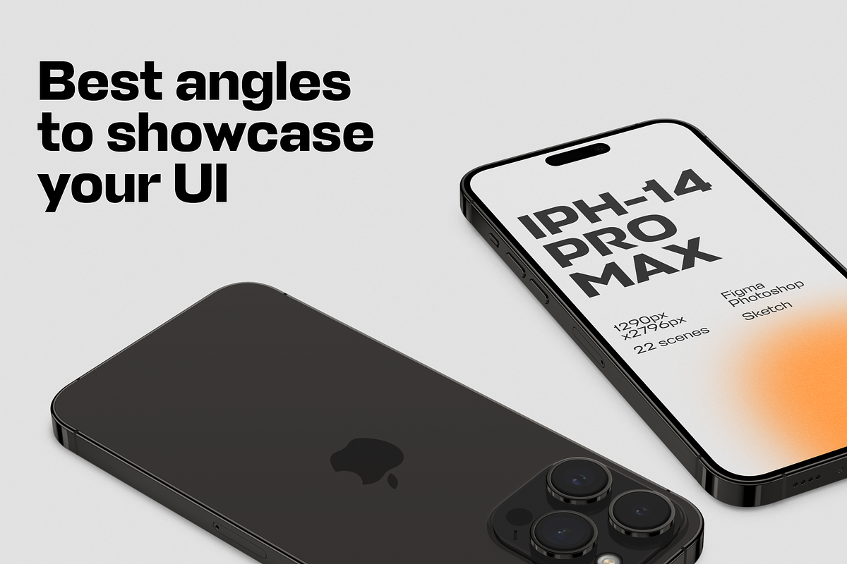 iPhone 14 Pro Max Mockups, an iPhone Mockup by 360 Mockups (Photo 3 of 9)