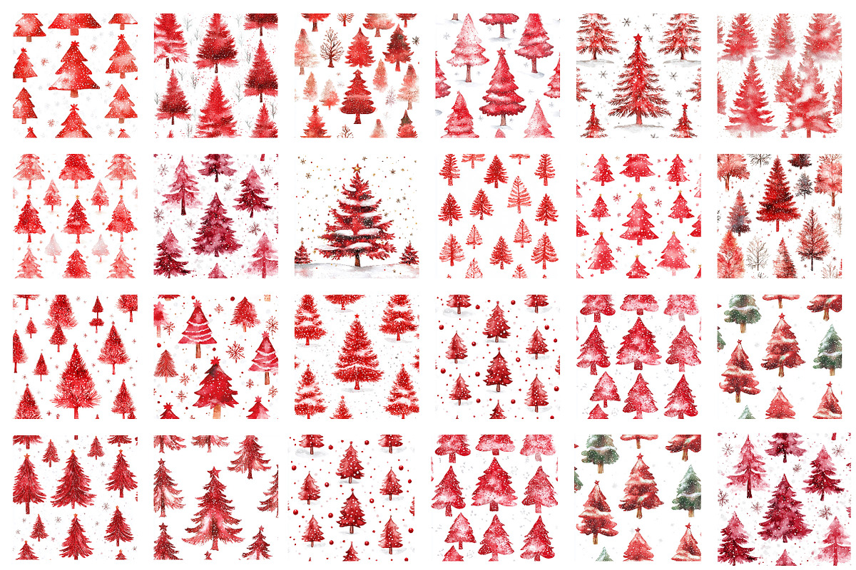 Christmas Glitter Digital Paper Pack, a Pattern Graphic by SinaCreation (Photo 2 of 6)