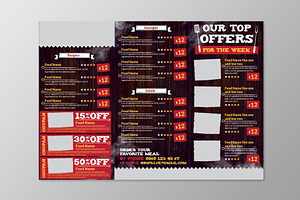 Barbeque Menu Print Template