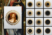 Celestial Gold Foil Papers & Frames, a Social Media Template by The Flossy Finch (Thumbnail 8 of 20)