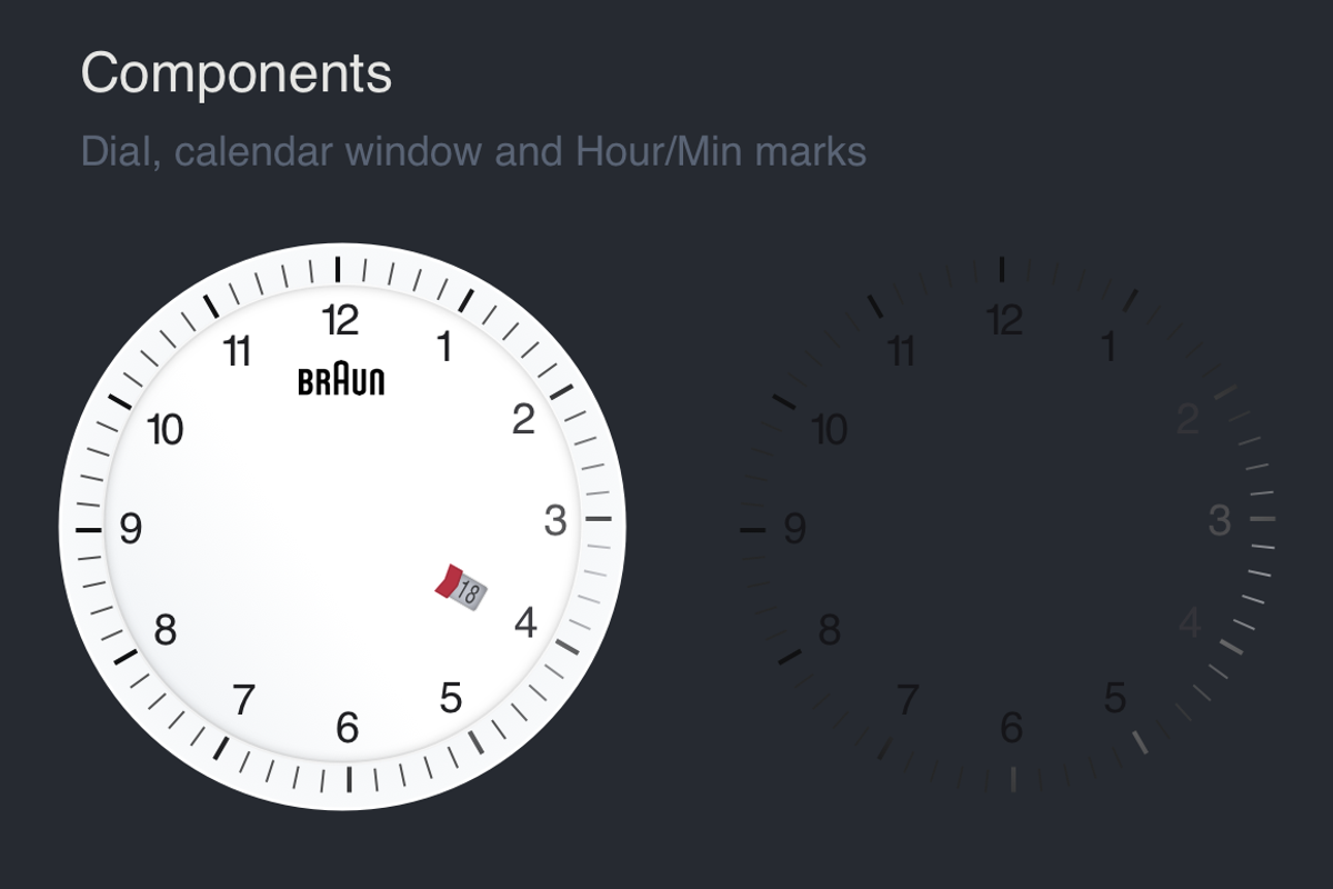 Watch face vector drawing- BRAUN, an Object Graphic by Iamjaydesign (Photo 2 of 6)