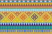 Aztec tribal color seamless pattern, a Pattern Graphic by Tumana_Net (Thumbnail 6 of 7)