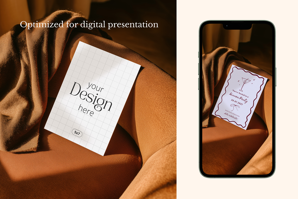 Vintage Velvet 5x7 Invitation Mockup, a Product Mockup by Serenefeeling (Photo 5 of 6)