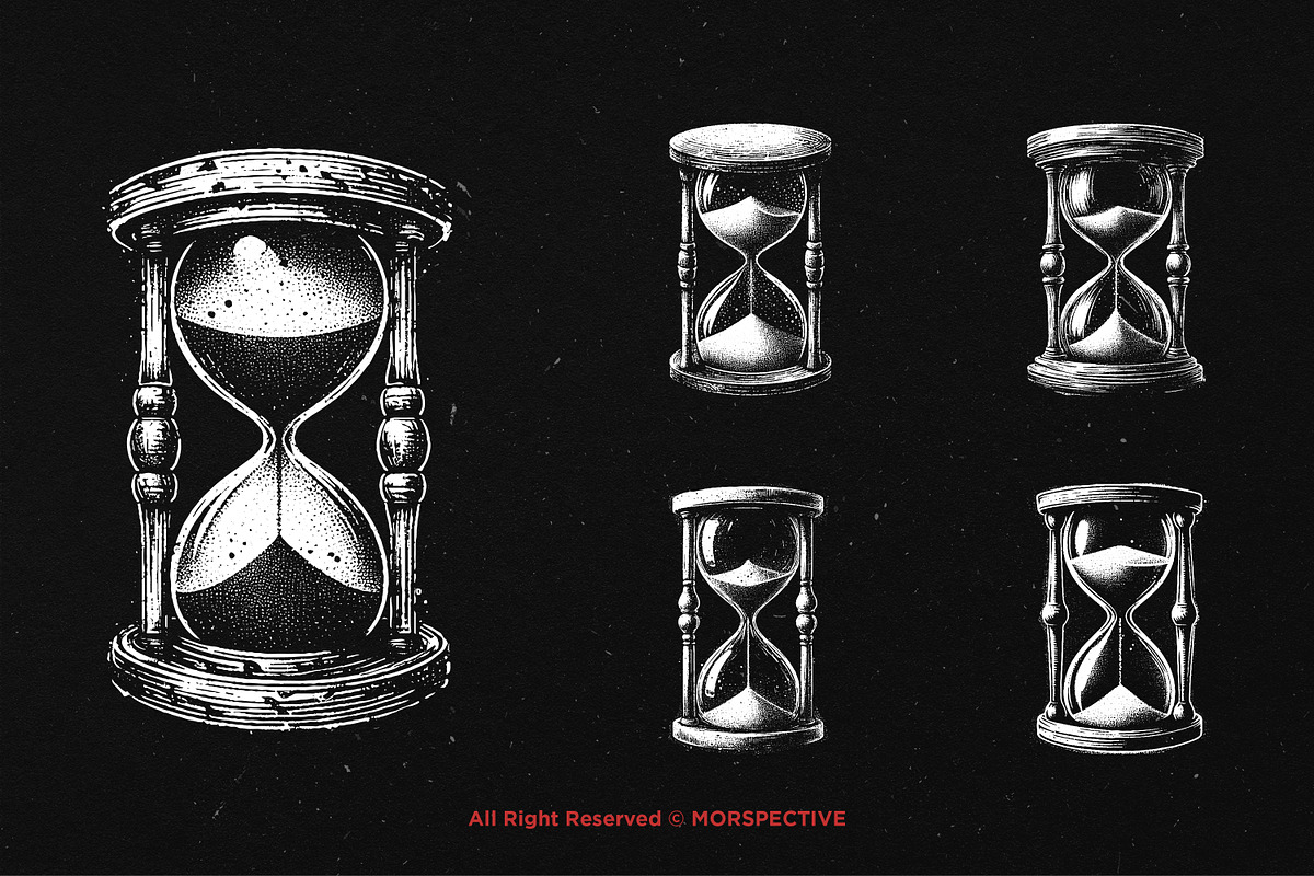 10 Bundle Dark Art Hourglass San, an Illustration by Morspective (Photo 3 of 7)