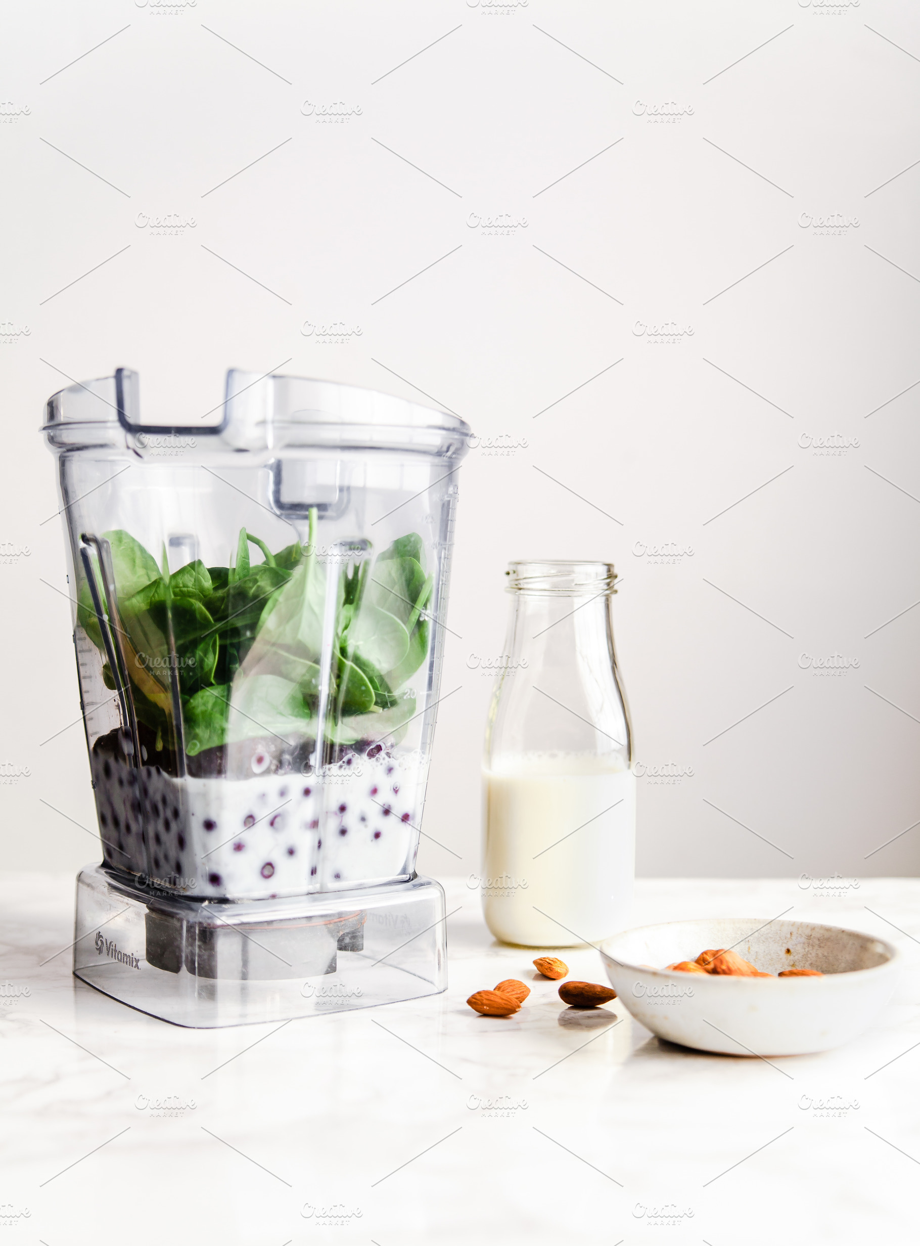 spinach, blueberry, blender smoothie, a Food & Drink Photo by Brand Spanking You
