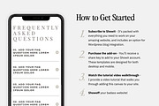 Showit Addon - FAQ Template, a Websites & App Template by Amanda Pena Design (Thumbnail 4 of 5)