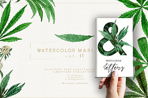 Watercolor Marijuana Vol.II
