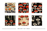 Mushroom Retro Art Patterns, a Pattern Graphic by karenfoleyphoto (Thumbnail 7 of 13)