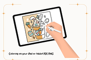 Groovy Easter Coloring Pages, a Seasonal Illustration by Design Station (Thumbnail 4 of 4)