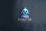 Robotor Ai System Logo, a Branding & Logo Template by Design_Planet (Thumbnail 2 of 3)