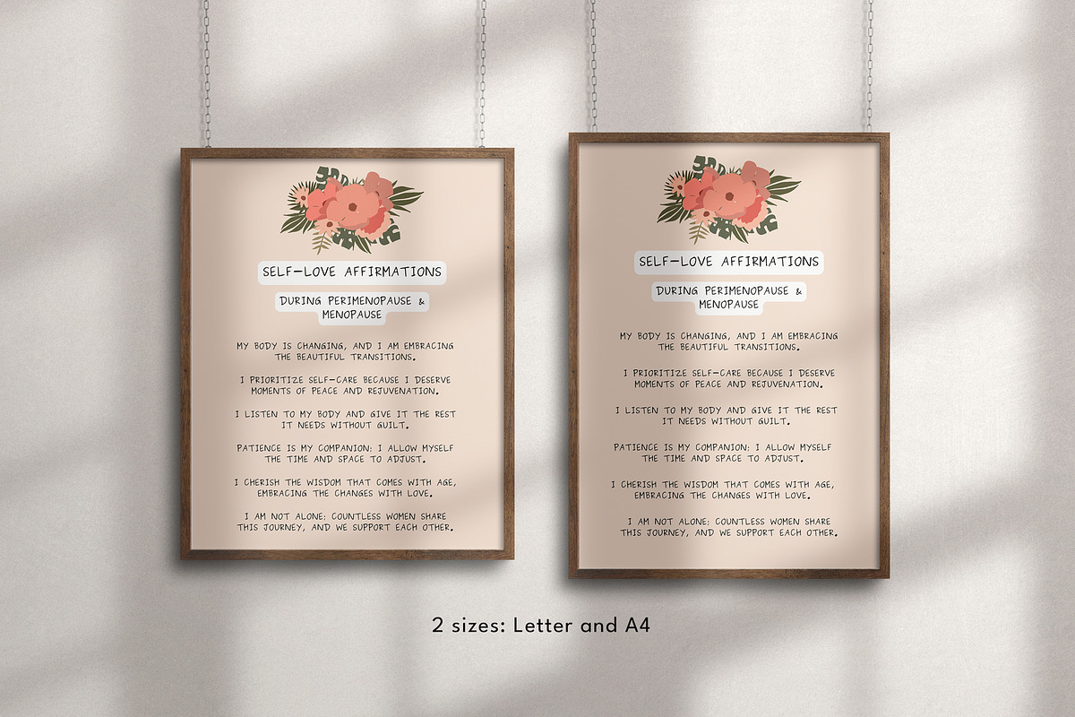 Menopause Posters Canva Templates, a Design Template by Miri Campbell (Photo 8 of 9)