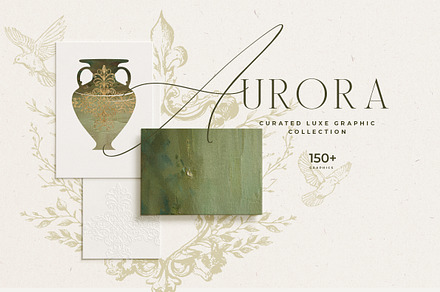 Vintage Fine Art Monogram & Textures, a Decorative Illustration by Laras Wonderland