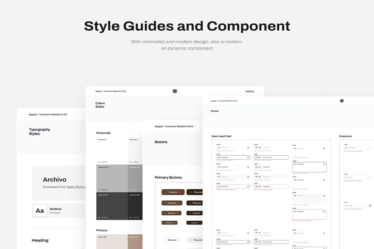 Ngajuh - Furniture Website UI Kit, an UI Kit Template by Creative Perspective (Photo 3 of 8)