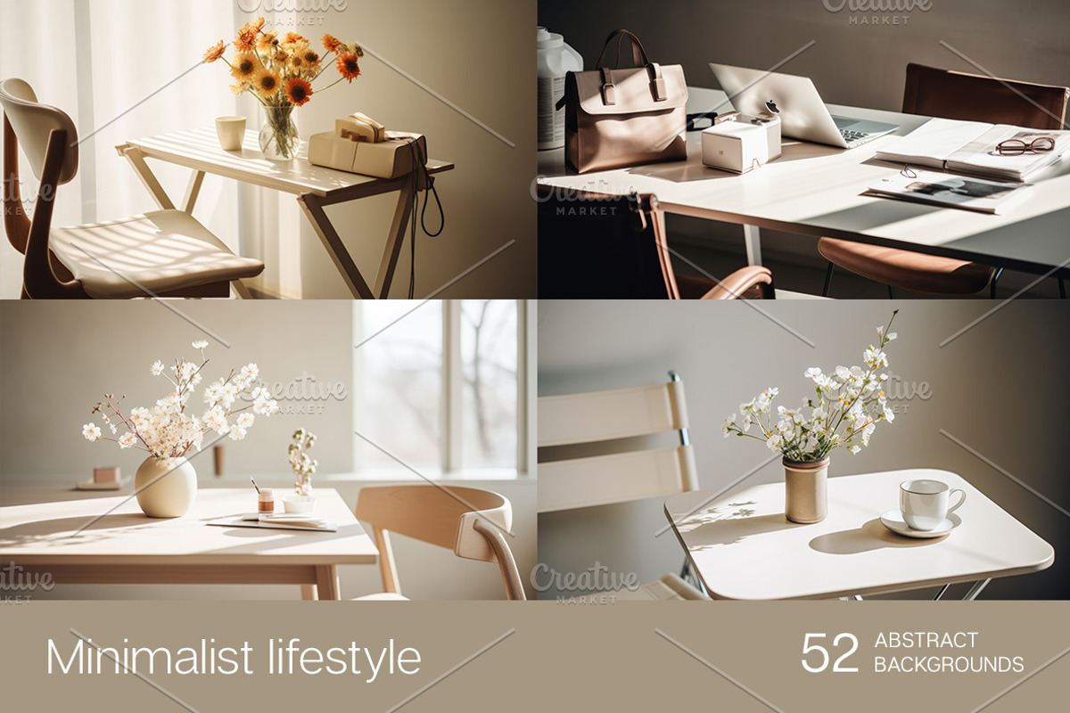 Minimalist lifestyle - 52 images, a Background Photo by Handmadefont (Photo 3 of 10)