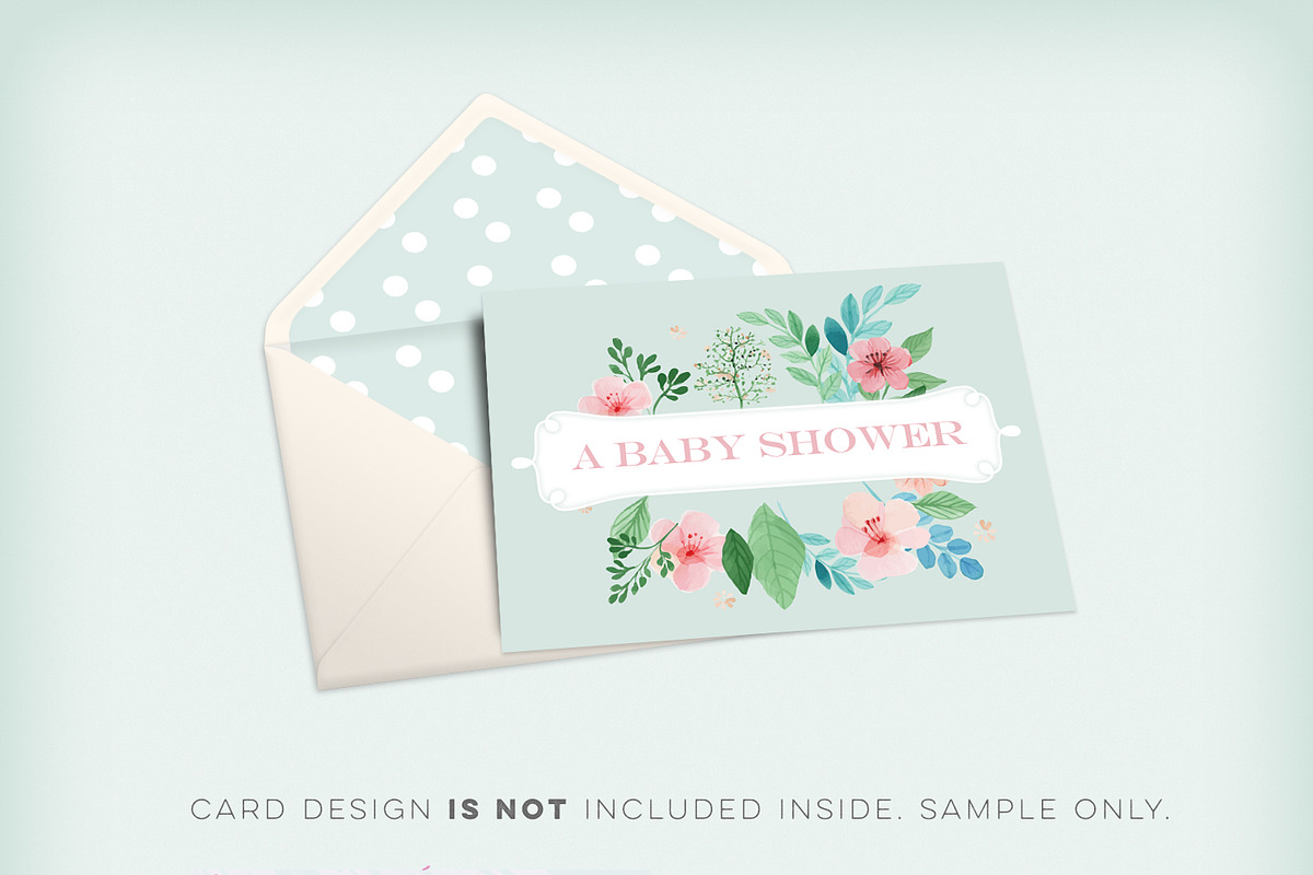 Invitation+Envelope Editable Mockup, a Print Template by Hype Your Prints (Photo 2 of 4)