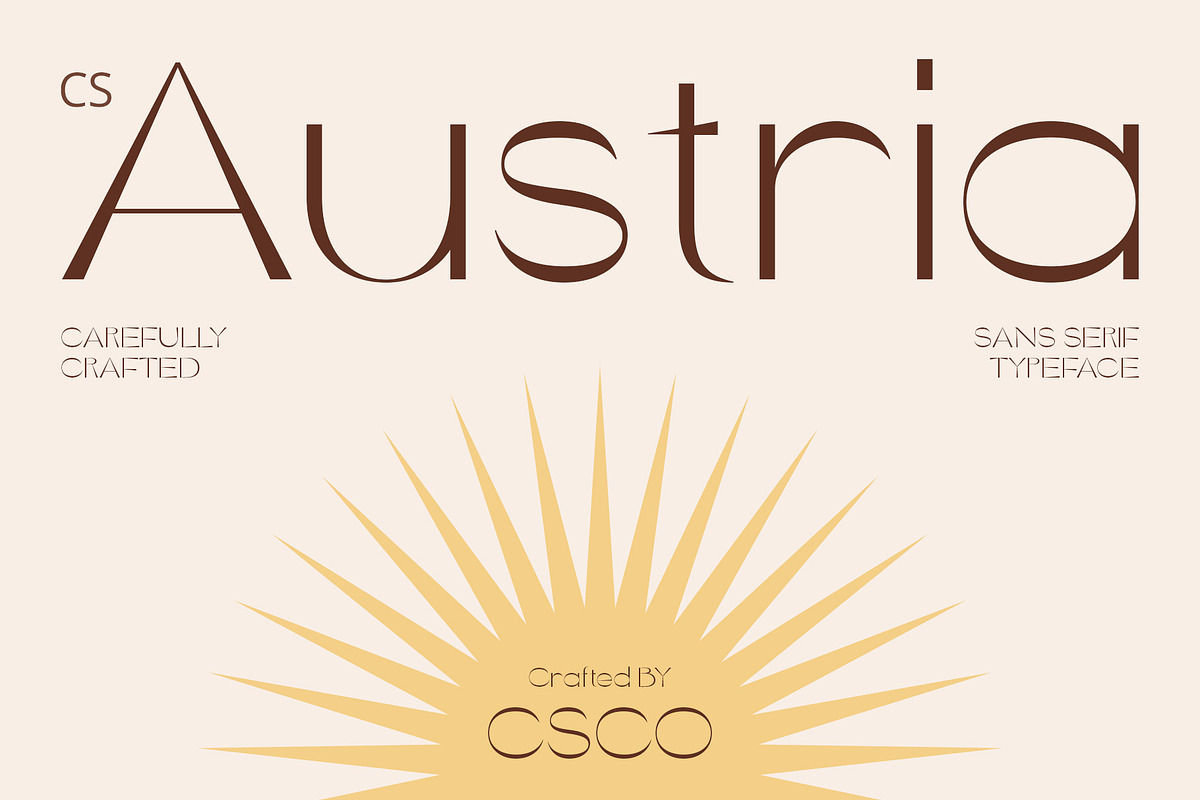 CS Austria – Elegant Font, a Sans Serif Font by Craft Supply Co. (Photo 1 of 8)